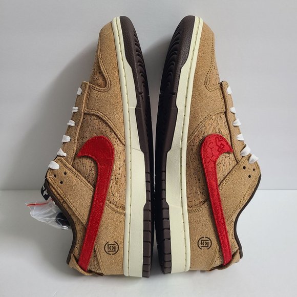 NEW Nike Dunk Low SP x CLOT Cork Shoes FN0317-121 Size 13 Brown main image 5
